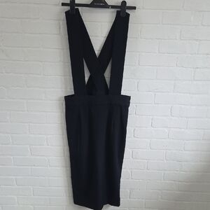 Comme des Garcons Navy Suspender Skirt